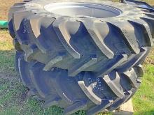 New Never Used Michelin Agribib 18.4 R 34 Tires on 8 Bolt Rims