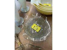 Iris Glass Bowl & Plate