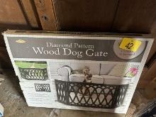 New Wood Dog Gate