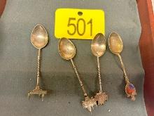 4 Sterling Spoons