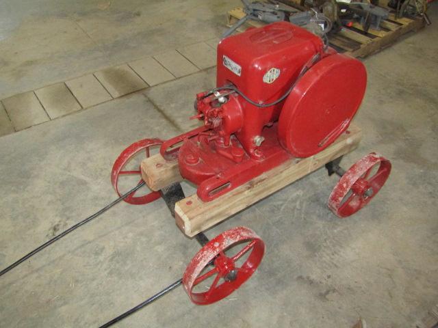 1429. 363-780. McCORMICK 1.5-2.5 H.P. GAS ENGINE ON CART, TAX