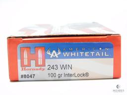 20 Rounds Hornady American Whitetail .243 Win 100 Grain Interlock