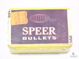 100 Projectiles of Speer Bullets 6mm (.243) Diameter 75 Grain Hollow Point