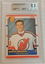 1990 Score NHL Hockey Canadian Version #439 Martin Broduer Rookie BGS GRADED 8.5 Subs 9.5 RC HOF