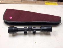 BUSHNELL 3-9X40 RIFLE SCOPE WITH MOUNTING BRACKETS - MODEL #73-3948, SERIAL #AO11656. COMES WITH