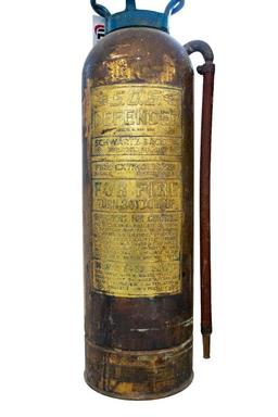 "ABSOLUTE" (2) Brass Fire Extinguishers