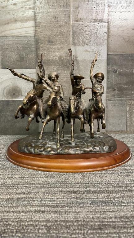FREDERIC REMINGTON "COMING THROUGH THE RYE" BRONZE