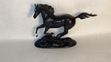 "BLACK BEAUTY" PORCELAIN HORSE BY PAMELA DU BOULAY