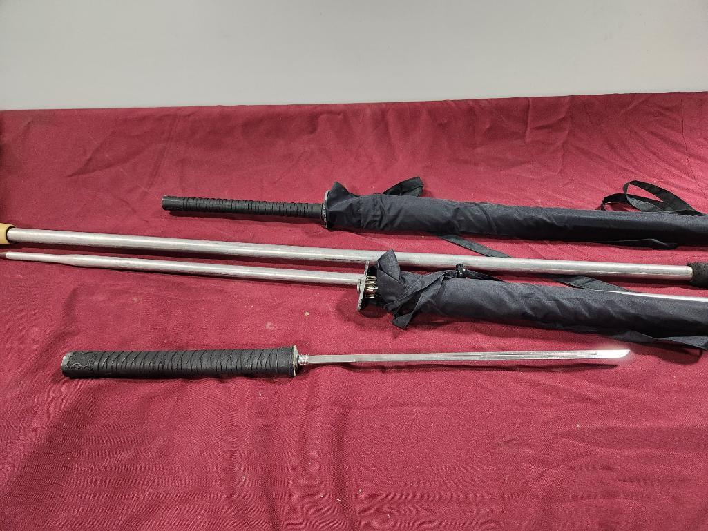 Samurai Sword Style Umbrellas & Ski / Hiking Poles
