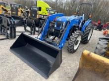 NEW UNUSED NEW HOLLAND WORKMASTER 70 TRACTOR LOADER SN-650905 4x4, powered by diesel engine,