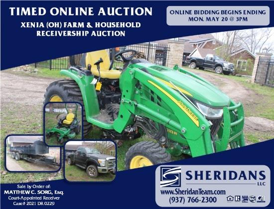 XENIA (OH) FARM & HOUSEHOLD RECEIVERSHIP AUCTION