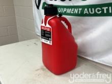 Unused 5 Gallon Liquid Utility Jug - Red