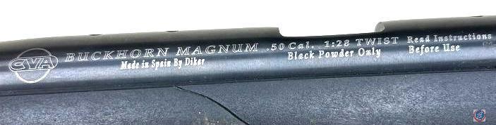 MFG: CVA Model: Buckhorn magnum Caliber/Gauge: .50 cal Action: Muzzle loader Serial #: