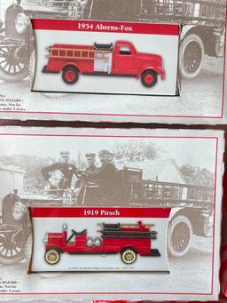 Group of 5 Mini Fire Engine Cars