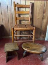 Group of 3 Wooden Furniture Pieces