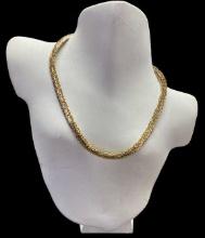 14 Kt Yellow Gold Necklace marked “585”, “FCI”,