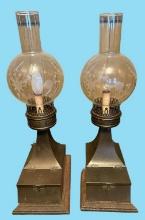 (2) Du Vonn Handcrafted Portable Lamps With
