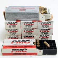 500rds PMC 32acp 71gr FMJ + 50rdWinchester HP Ammo