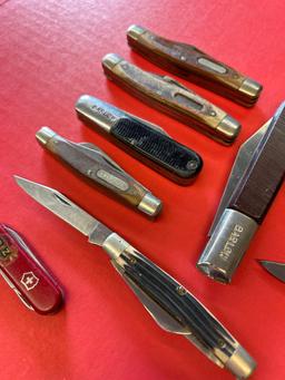 15 pocket knives Old timer, Barlow, German, Swiss Army