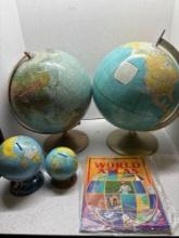 Collection of globes world Atlas book