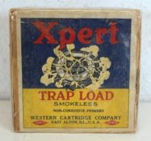 Full Vintage Two Piece Box Western XPert Trap Load 12 Ga. Shotgun Shells Ammunition...