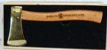 Marble's Pocket Axe No. 5 - Wooden Box is Missing the Top Lid, Axe 10 1/2" Long...
