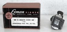 Redfield Peep Sight for Pre-64 Model 70 Winchester Rifle and Lyman New Old Stock 48 S Micrometer
