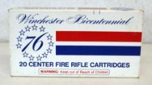 Full Box Winchester Bicentennial '76 .30-30 150 gr. SilverTip Cartridges Ammunition...