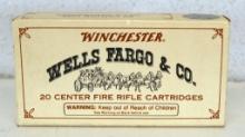 Full Box Winchester Commemorative Wells Fargo & Co. .30-30 150 gr. SilverTip Cartridges Ammunition..