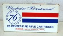 Full Box Winchester Bicentennial '76 .30-30 150 gr. SilverTip Cartridges Ammunition...
