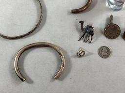 Group Lot of Sterling Silver Jewelry 133 grams Total