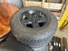 (5) 245/75R17 Bridgestone Tires & Rims