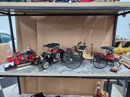 Storage Shelf Unit with Collectible Cars