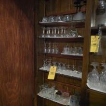 Contents of Cabinet - Stemware, Frosted Glassware, & Small Glasses