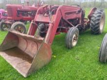 MF 50 loader tractor, gas