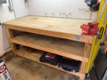 Work Bench with Craftsman Vise