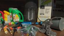 Outdoor Clean out lot : Bug Buster Hose sprayers & Frog statue