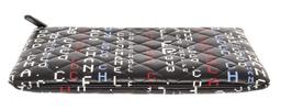 Chanel Black Multicolor Quilted Lambskin Data Center O Case Clutch