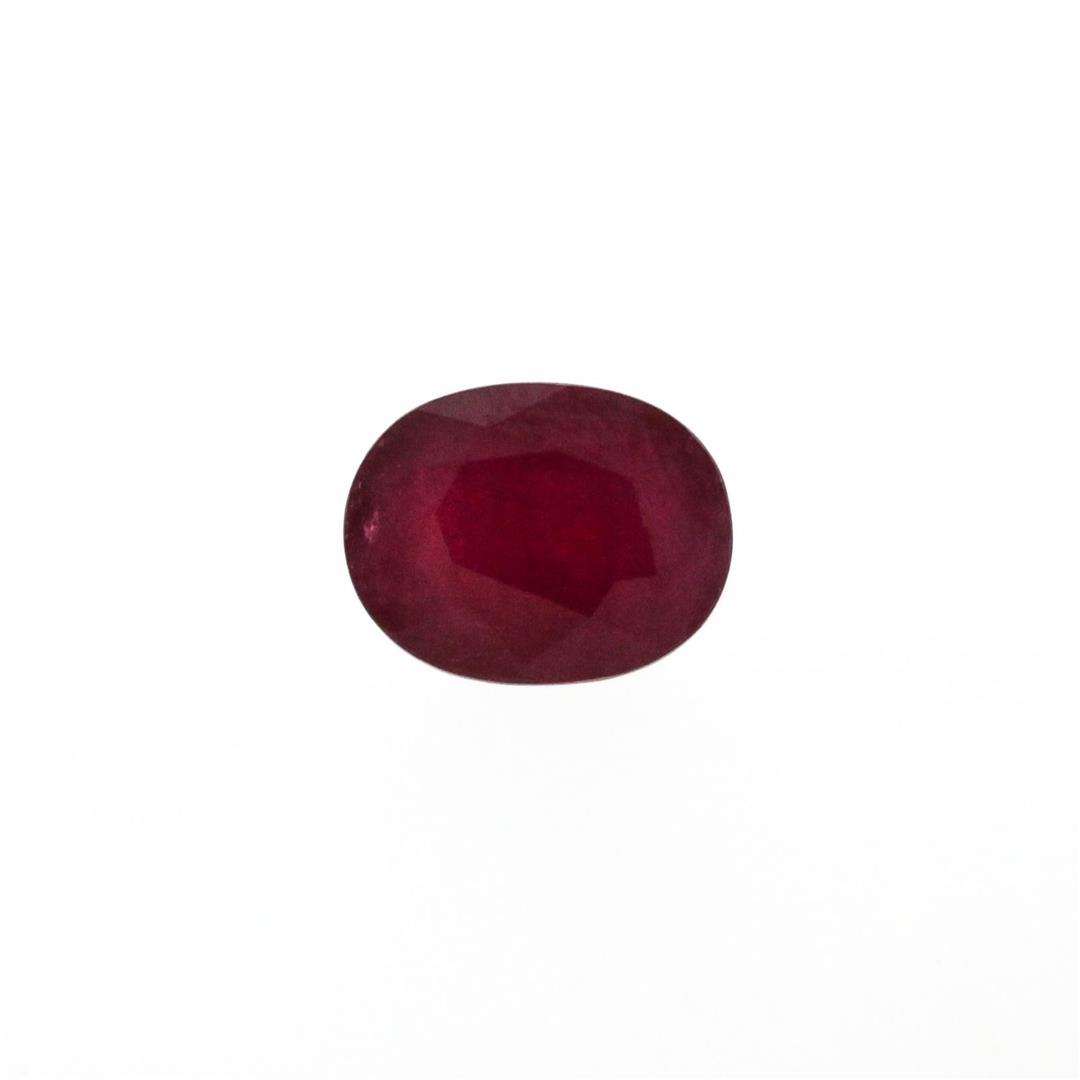 6.42 ctw Oval Cut Natural Ruby