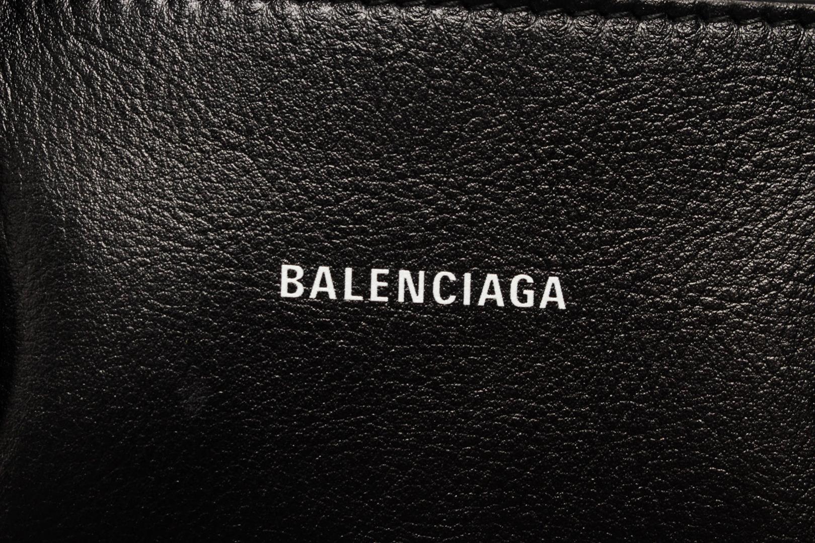 Balenciaga Logo Ville Bag Leather Small Black