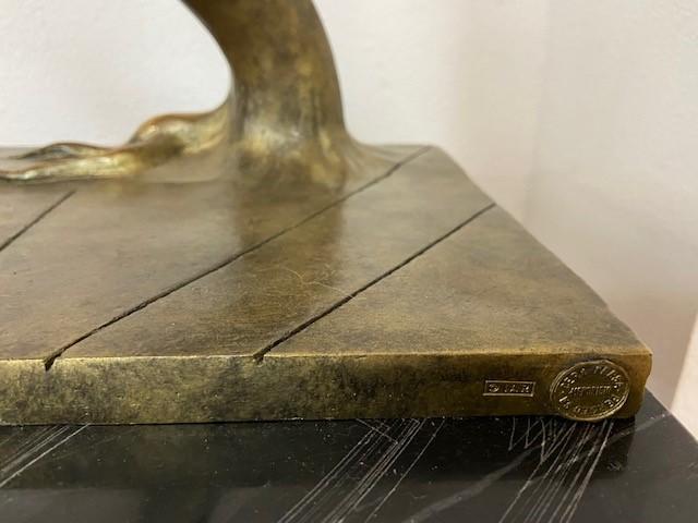Profile of Time bronze sculpture by Dali