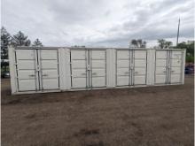 1 Trip 40' High Side Shipping Container w/ 4 Side Doors