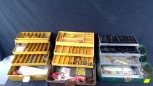 3 Tackle boxes w/ tackle