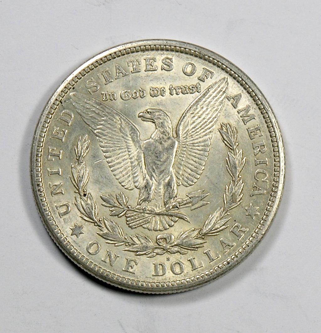 1921-S Morgan Silver Dollar AU/BU Condition