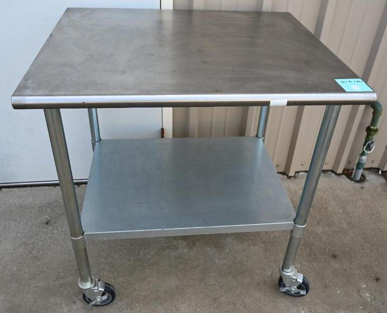 NSF Stainless Steel Work Table with Casters