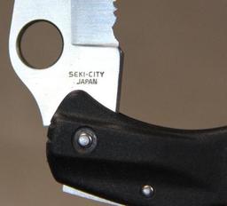 Serrated Spyderco Folding Knife