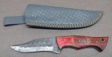 Damascus Pattern Clip Point Hunting knife