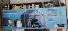 Shelter Logic Shed-In-A-Box with Augers 6'x6'x6'